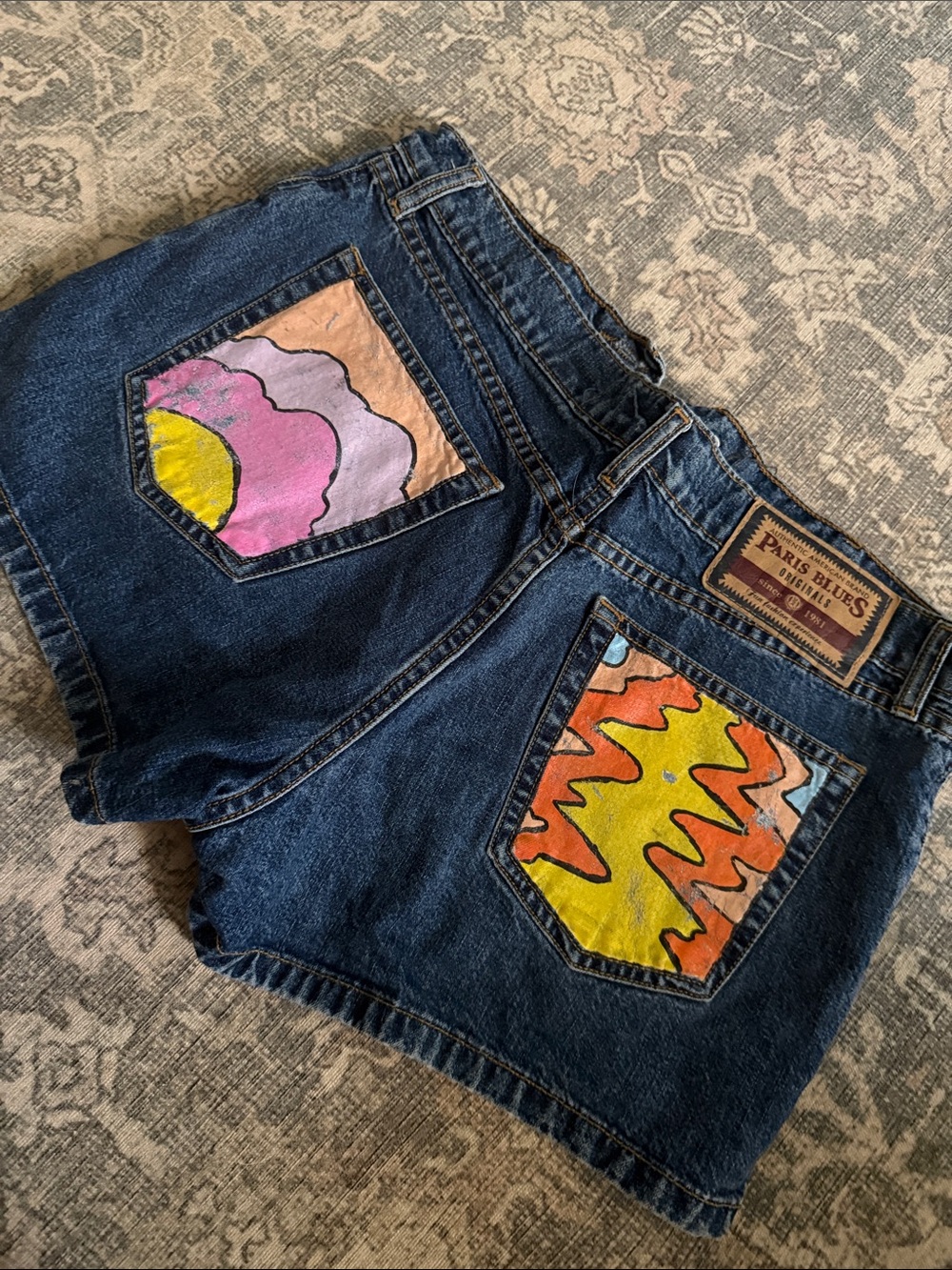 Vintage Painted Shorts